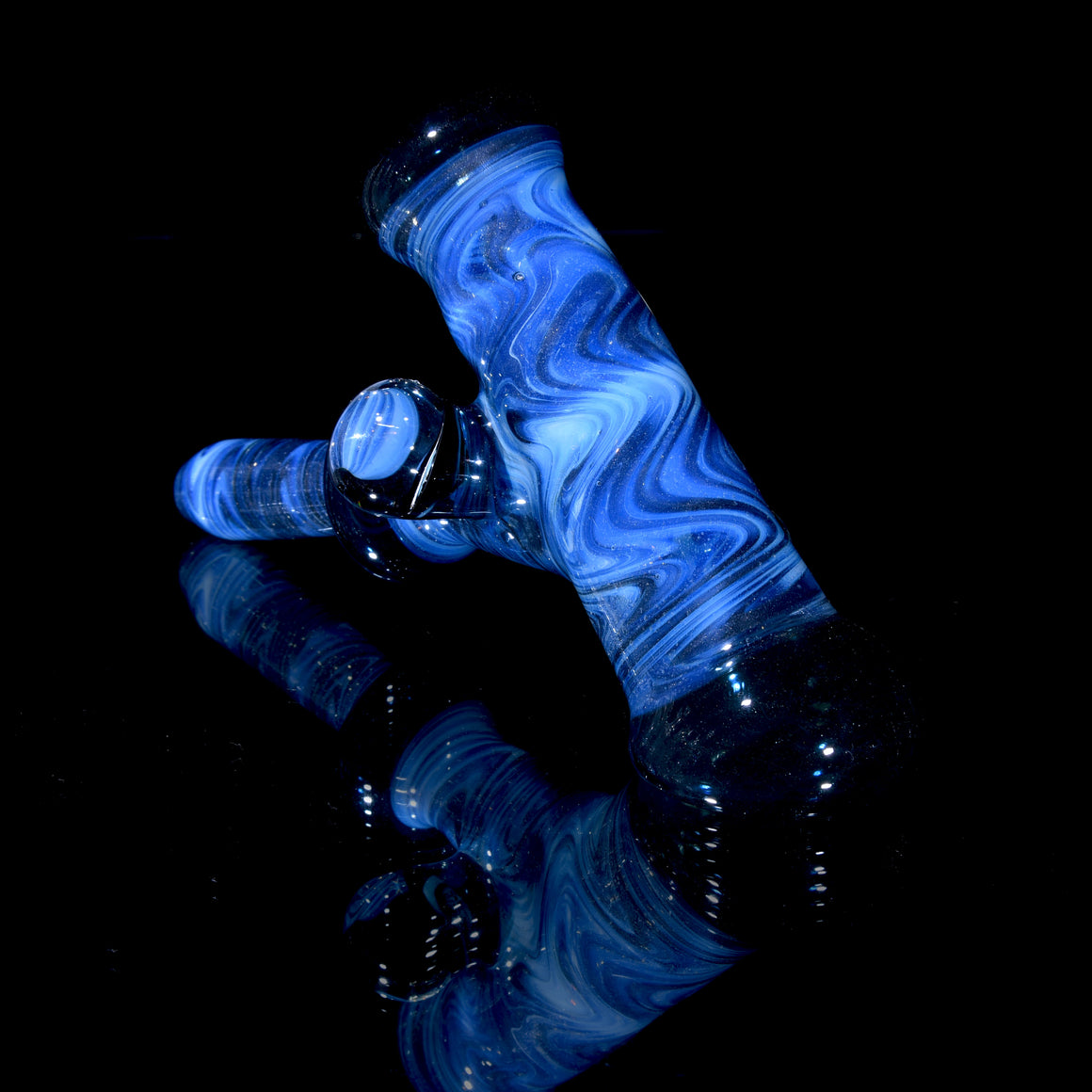 Fully-worked Dry Layback Hammer w/ Grateful Dead Millie - Moonstone/Blue Stardust