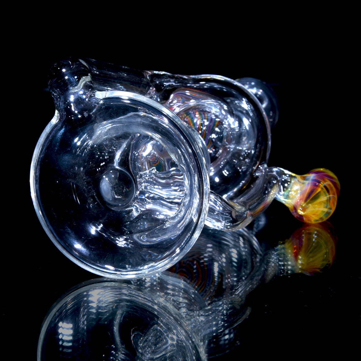 Accented Whirlpool Floating Recycler - NS Yellow - 10mm Female