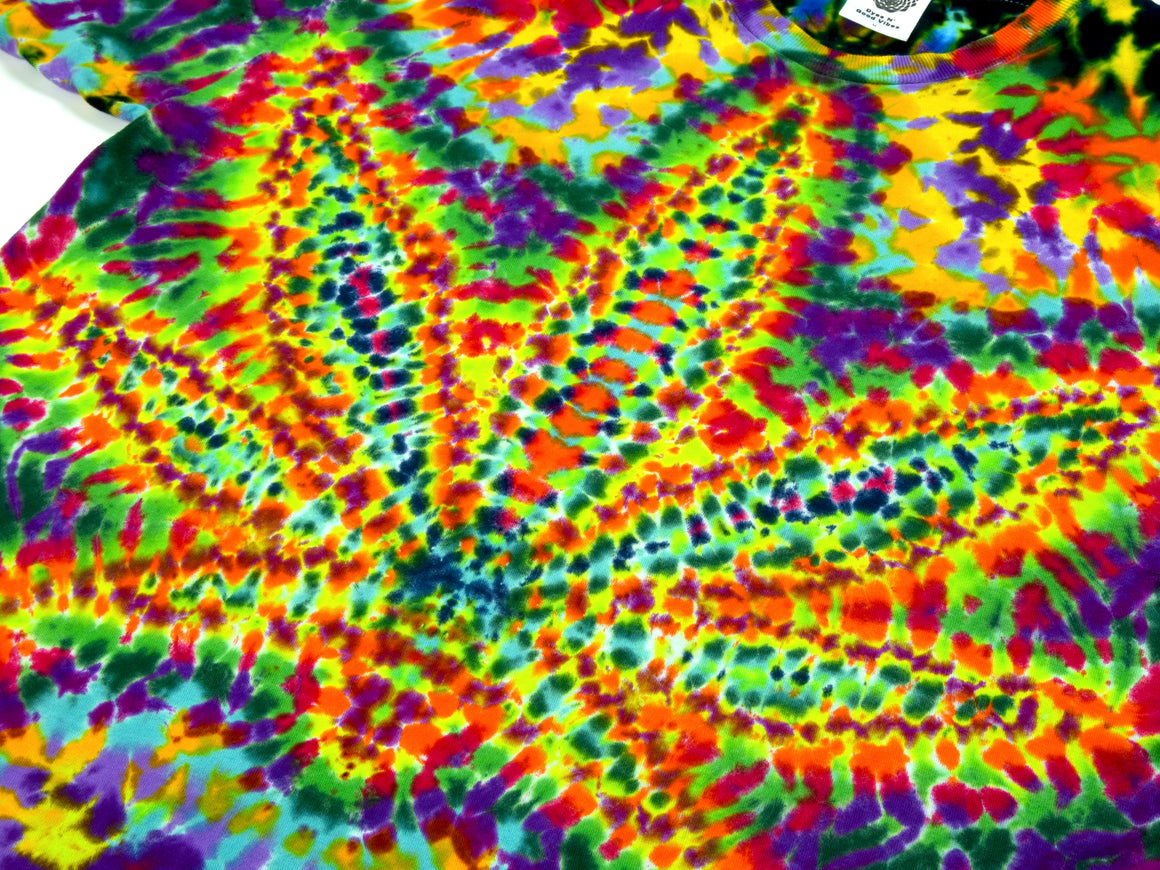 Medium Tie Dye T-Shirt - Experimental Marijuana Leaf