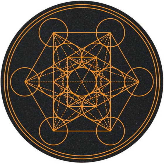 Lava Metatron - 12" Sacred Geometry Mood Mat