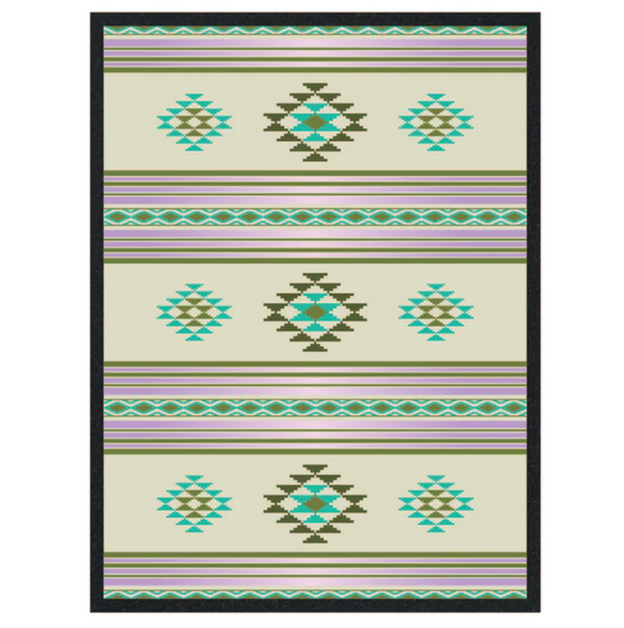 Iris Carpet - 8.25" x 11" Rectangular Rug Mood Mat