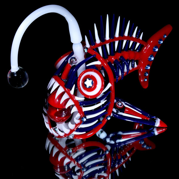 希少サイズ 大型ガラスフィッシュ ペア ミッドセンチュリー buck - Timeless Glass Gallery