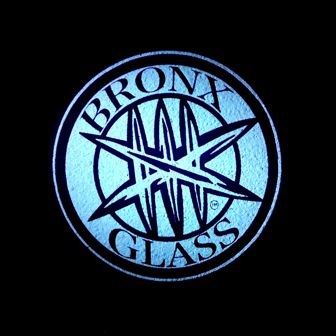 TGG Exclusive Drop - Bronx Glass UV/Glow-in-the-Dark LE150 Mat - 8" Mood Mat