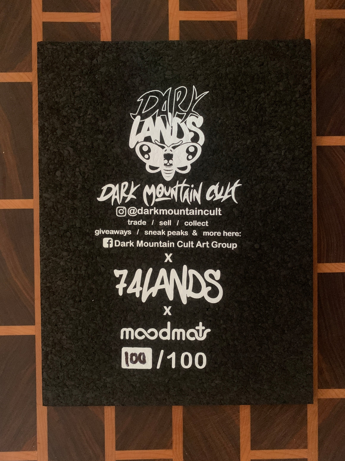 Dark Mountain Cult - Pikabit Bitrug - Glow & UV Reactive Mood Mat 8.25" x 11" - Limited Edition 100 quantity