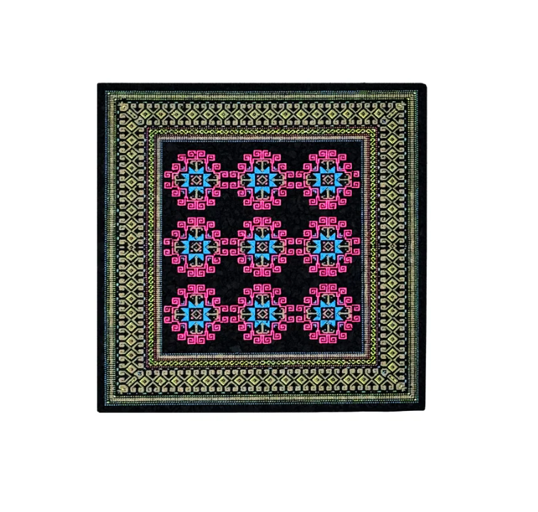 Basel Bitcarpet - Glow & UV Reactive Mood Mat 5" Square - Limited Edition 222 quantity