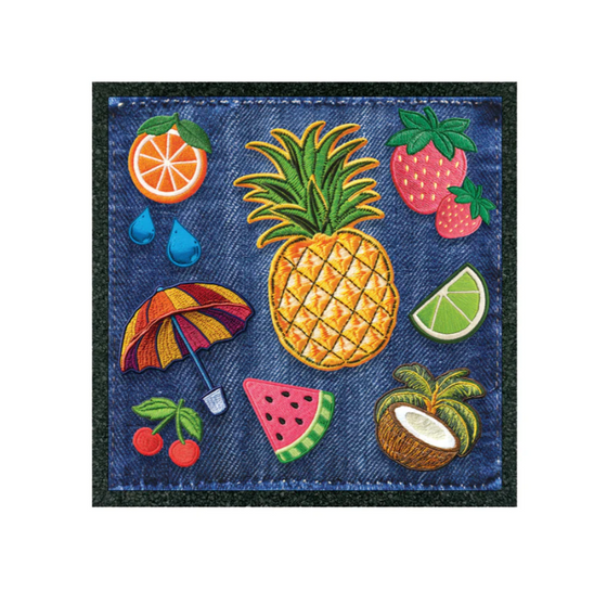 Groovy Denim - 5" Square Mood Mat