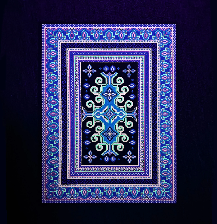 Cloudberry Bitrug - Glow & UV Reactive Mood Mat 8.25" x 11" - Limited Edition 111 quantity