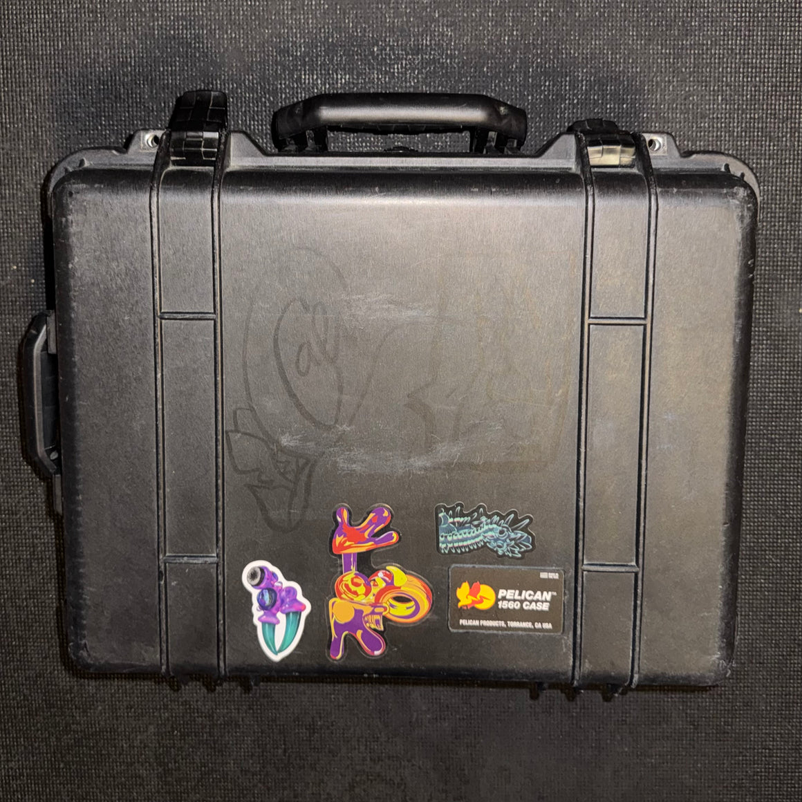 Collab - "Raze" Full-size Warlock Burdling #1 w/ Mini Warlock Pendant, Triple Claw Warlock Pendant, and Signed Pelican Case - 14mm Male