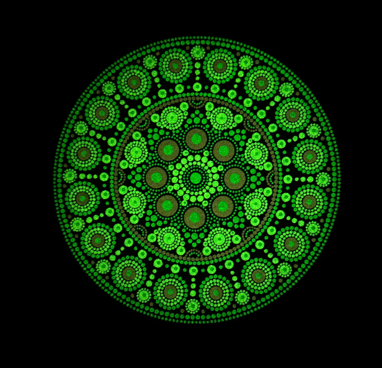 Sugar Plum Orb - Glow & UV Reactive Mood Mat 8" - Limited Edition 50 quantity