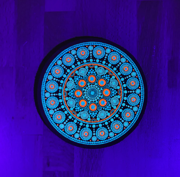 Mixed Berry Orb - Glow & UV Reactive Mood Mat 5" - Limited Edition 50 quantity