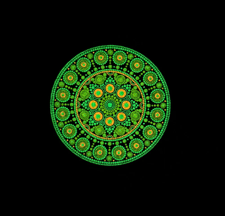 Mixed Berry Orb - Glow & UV Reactive Mood Mat 5" - Limited Edition 50 quantity