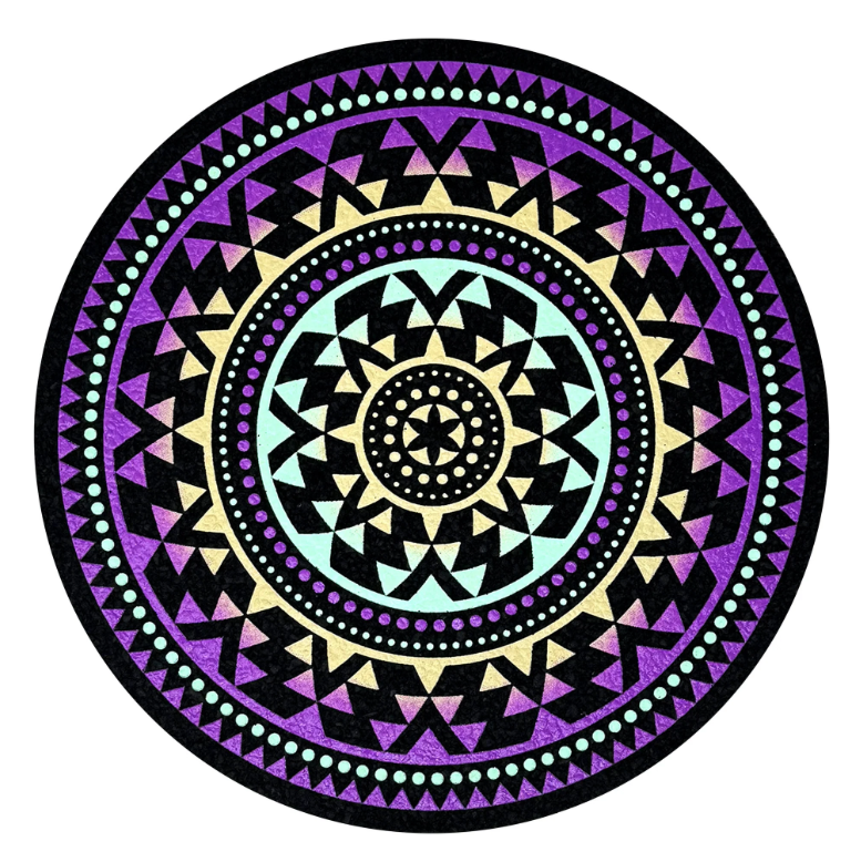Moon Tech - 12" Circle Mood Mat