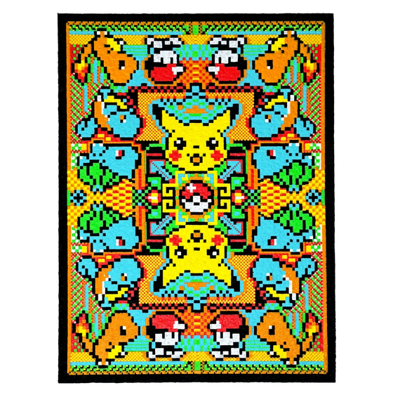 Dark Mountain Cult - Pikabit Bitrug - Glow & UV Reactive Mood Mat 8.25" x 11" - Limited Edition 100 quantity