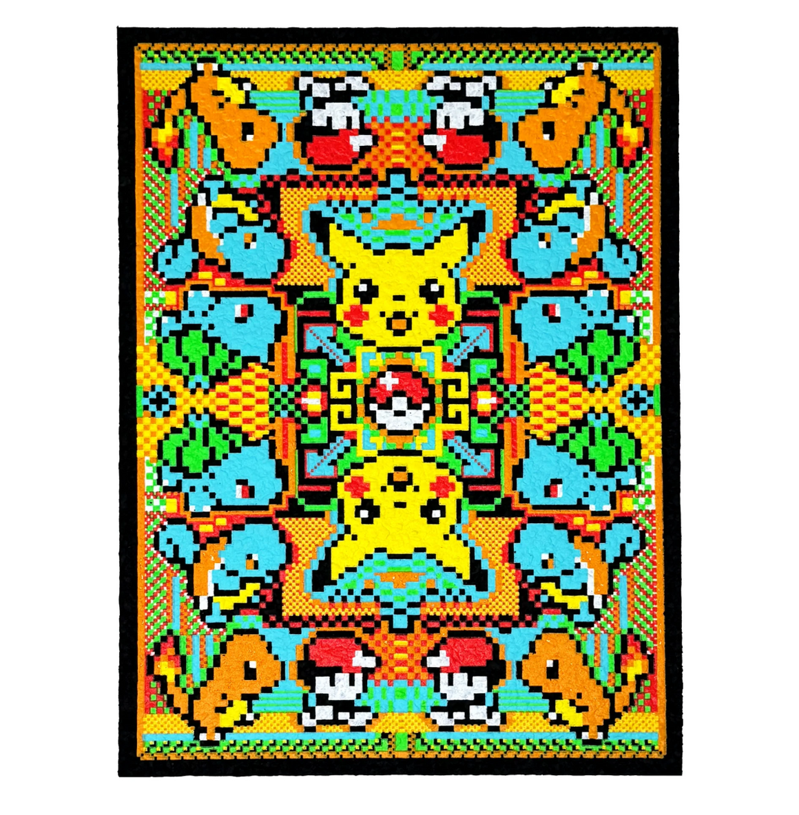 Dark Mountain Cult - Pikabit Bitrug - Glow & UV Reactive Mood Mat 8.25" x 11" - Limited Edition 100 quantity