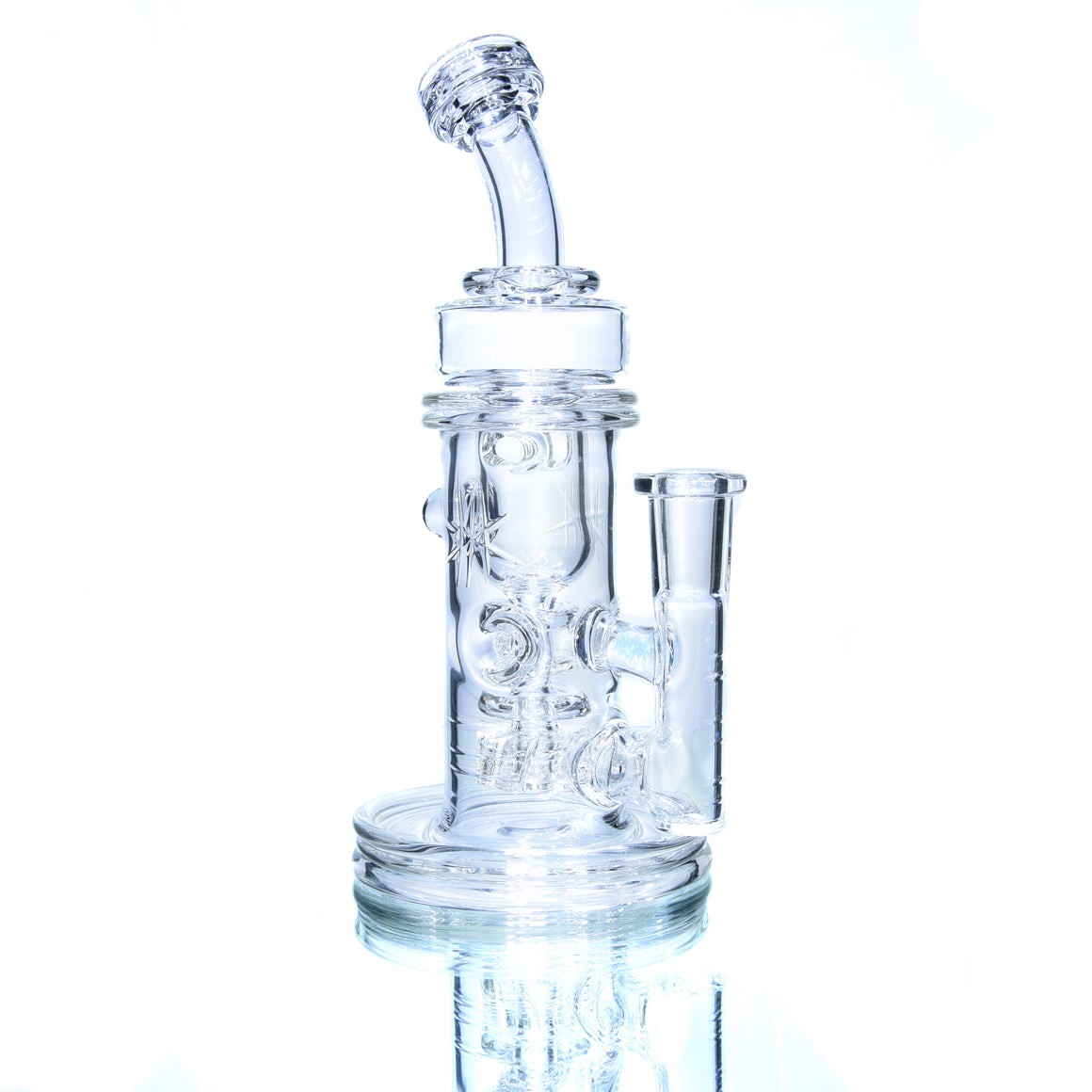 Crystalo Carved Swiss Fab Torus (SFT) Recycler - 14mm Female