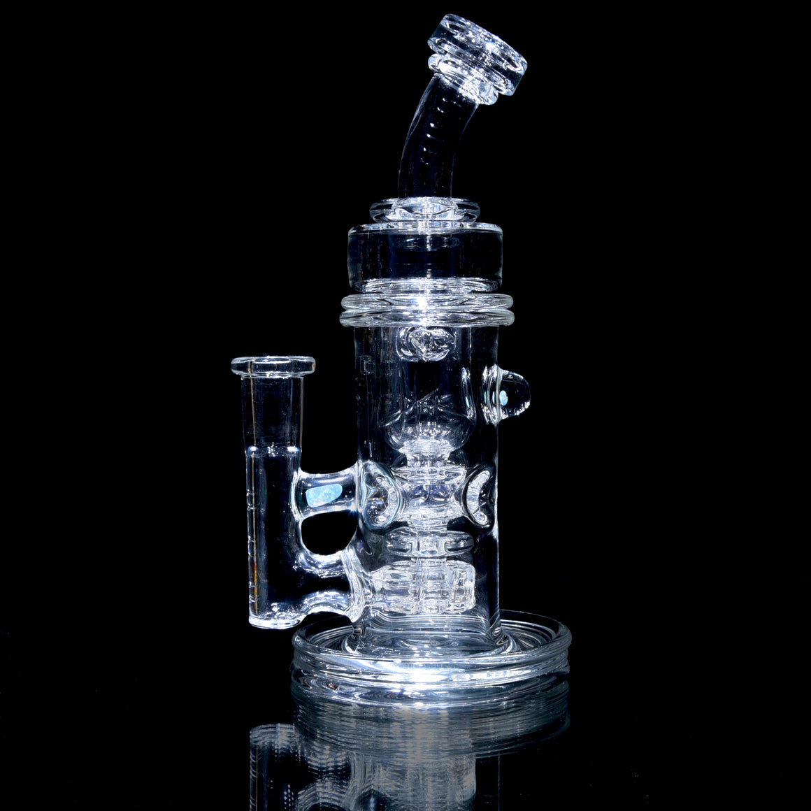 Crystalo Carved Swiss Fab Torus (SFT) Recycler - 14mm Female