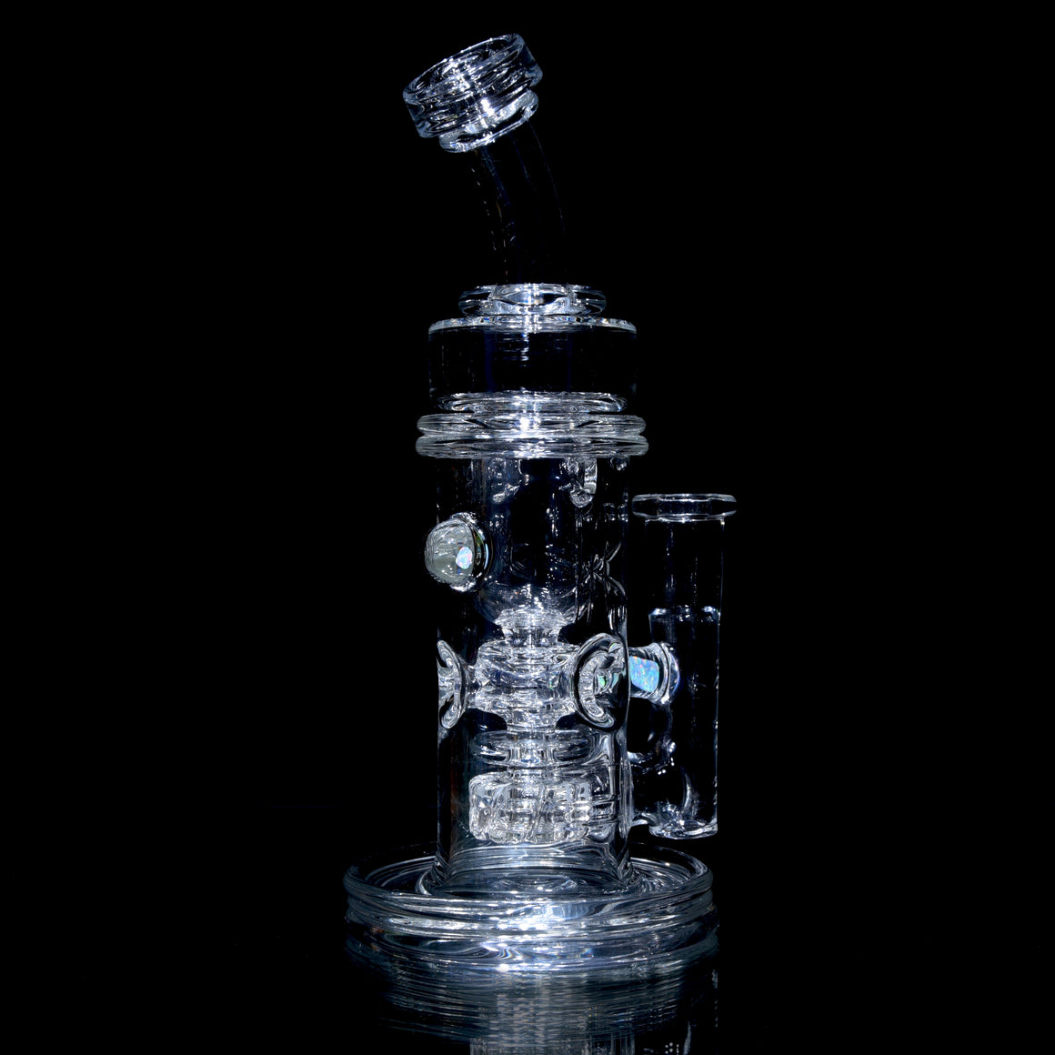 Crystalo Carved Swiss Fab Torus (SFT) Recycler - 14mm Female