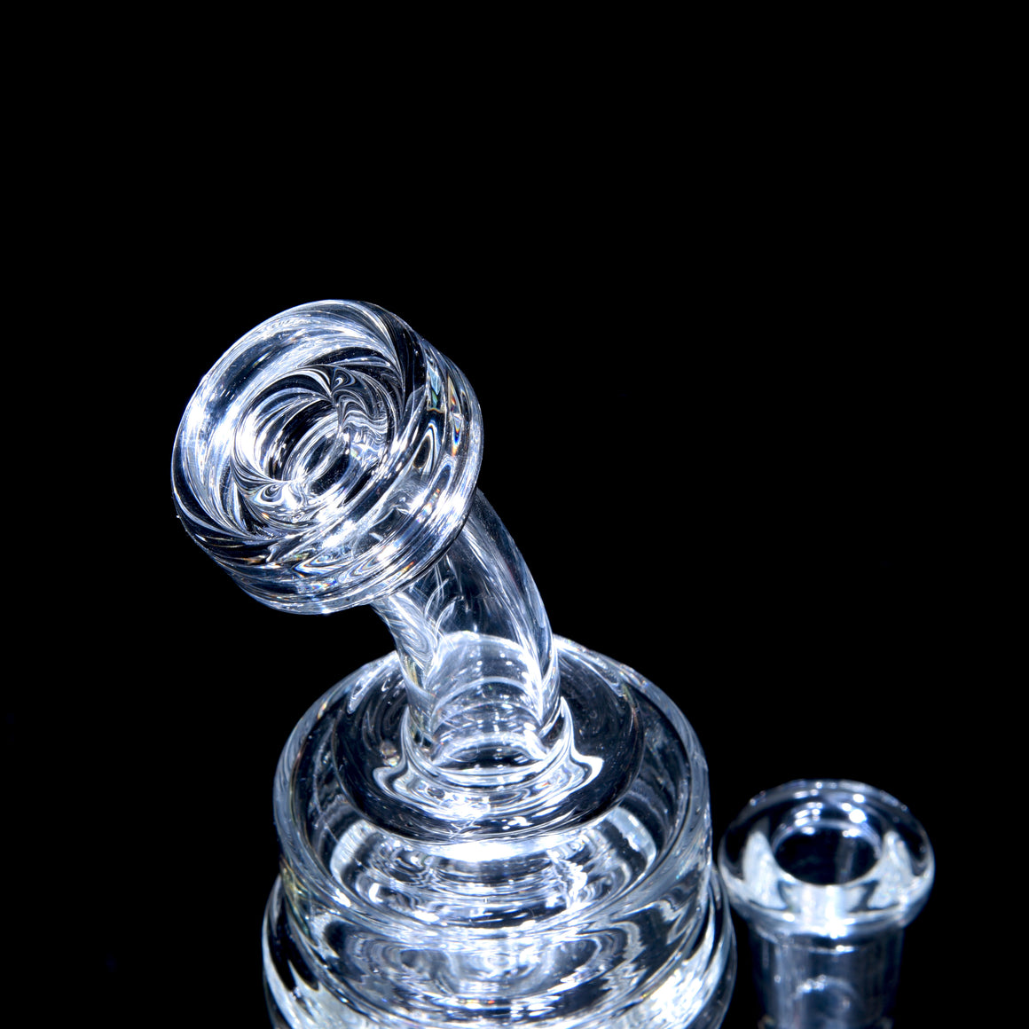 Crystalo Carved Swiss Fab Torus (SFT) Recycler - 14mm Female