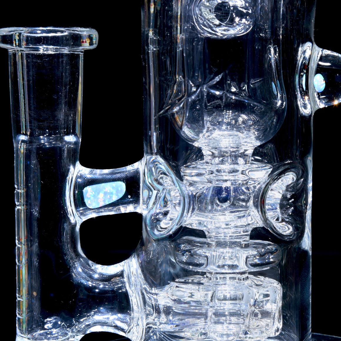Crystalo Carved Swiss Fab Torus (SFT) Recycler - 14mm Female
