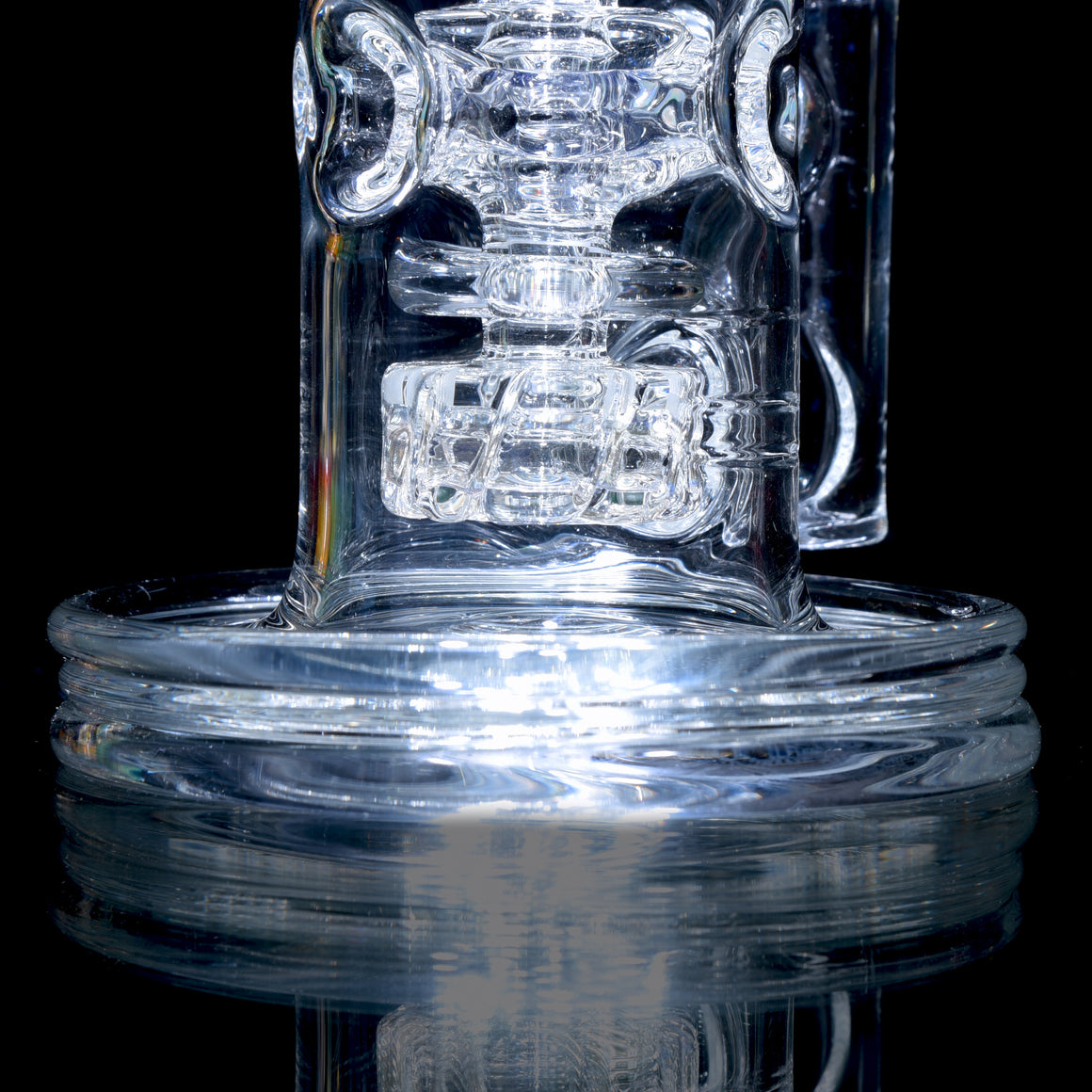 Crystalo Carved Swiss Fab Torus (SFT) Recycler - 14mm Female