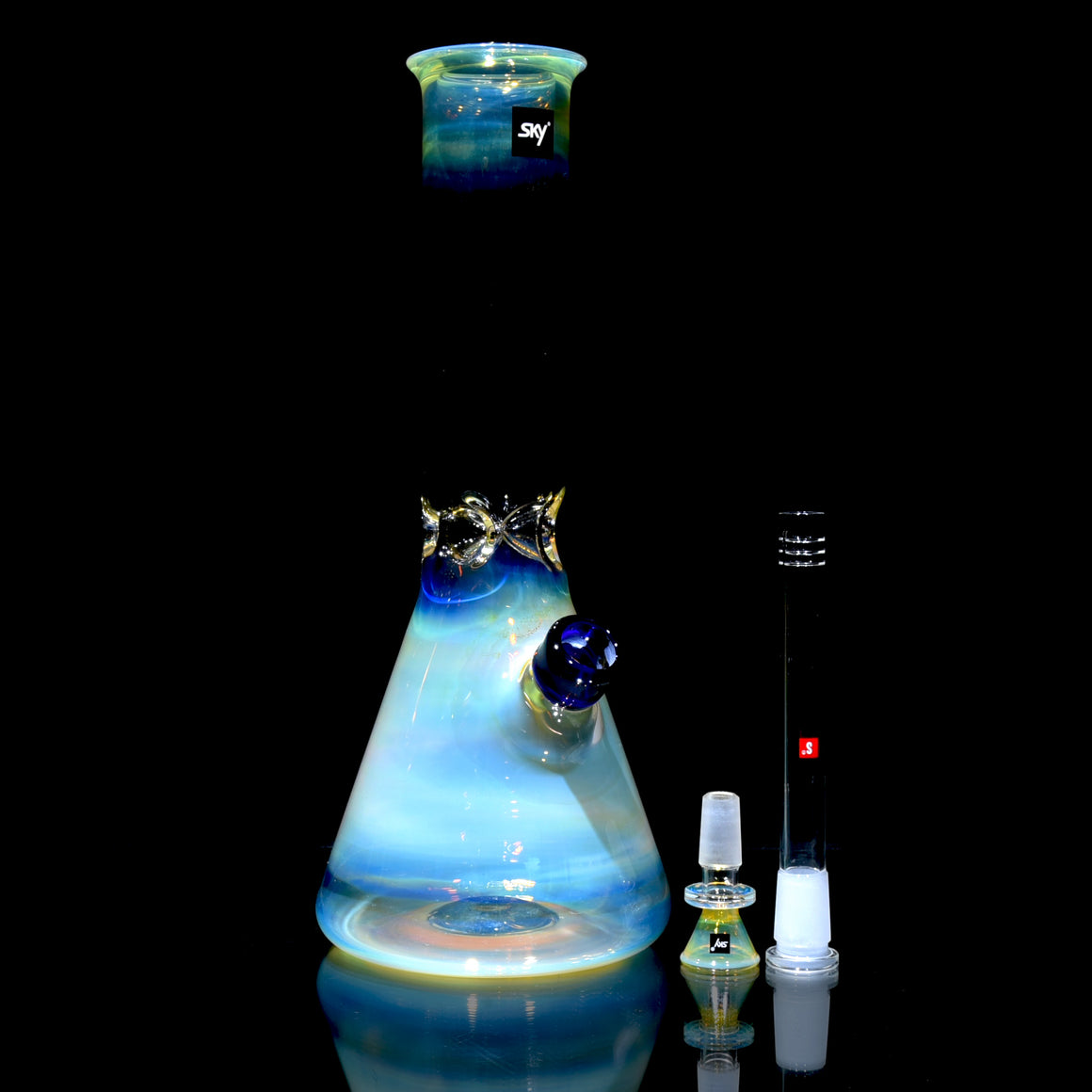 Mars - Fully-fumed Beaker Tube w/ Removable slitted downstem - 14mm Female