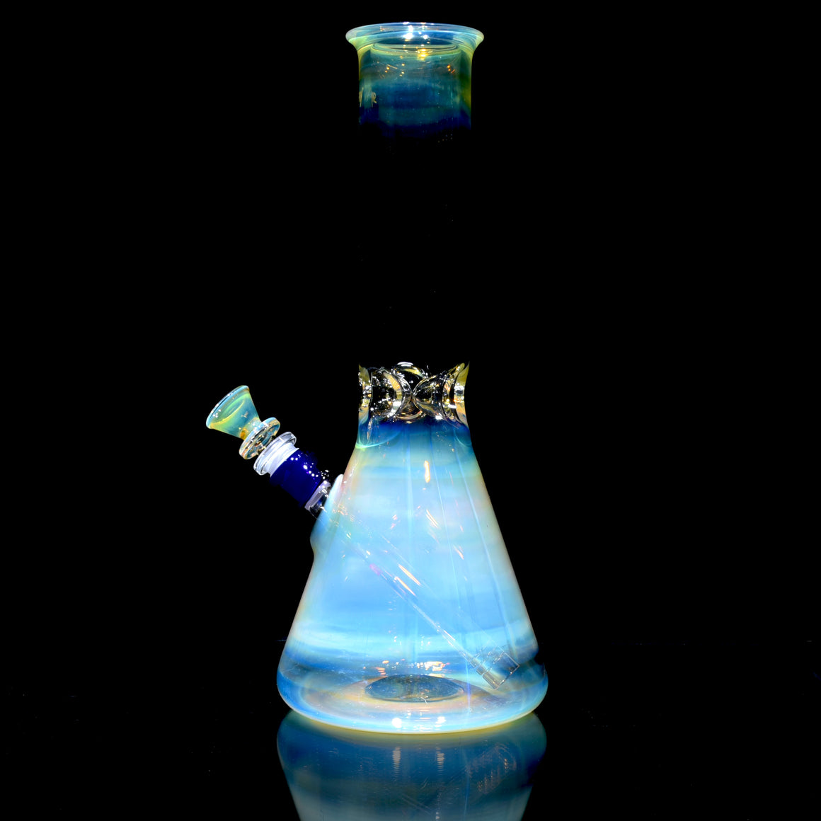 Mars - Fully-fumed Beaker Tube w/ Removable slitted downstem - 14mm Female