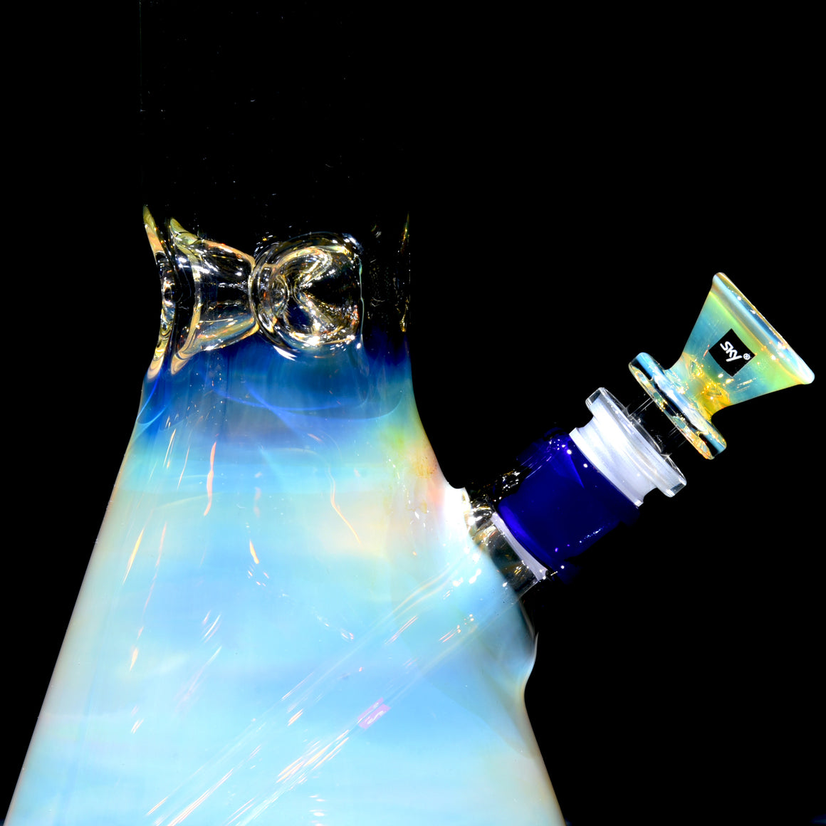 Mars - Fully-fumed Beaker Tube w/ Removable slitted downstem - 14mm Female