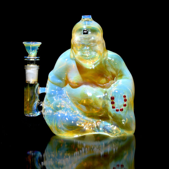 Buddha - Fully-fumed Cast Sculpture Rig w/ High-diffusion Circ Perc - 14mm Female
