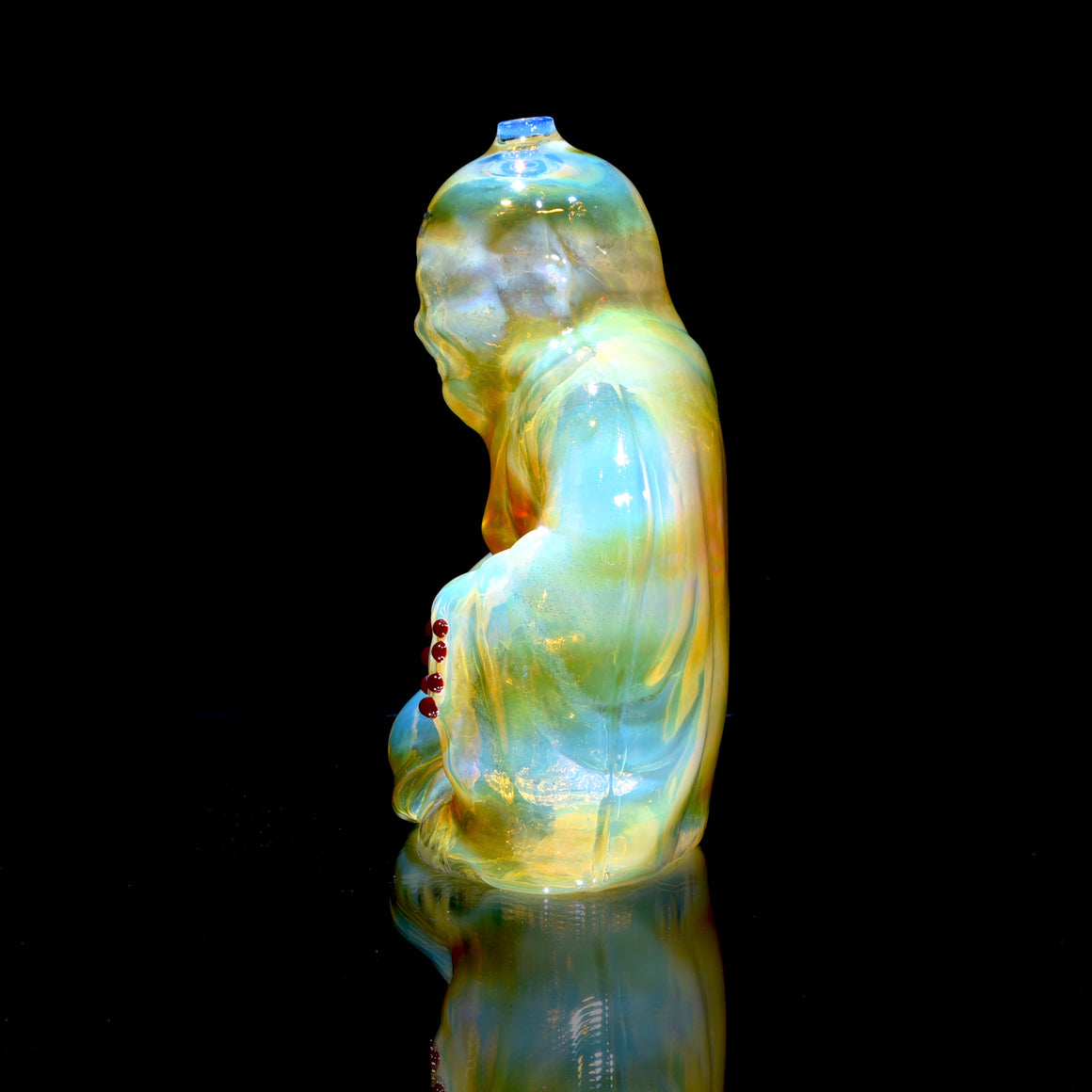 Buddha - Fully-fumed Cast Sculpture Rig w/ High-diffusion Circ Perc - 14mm Female