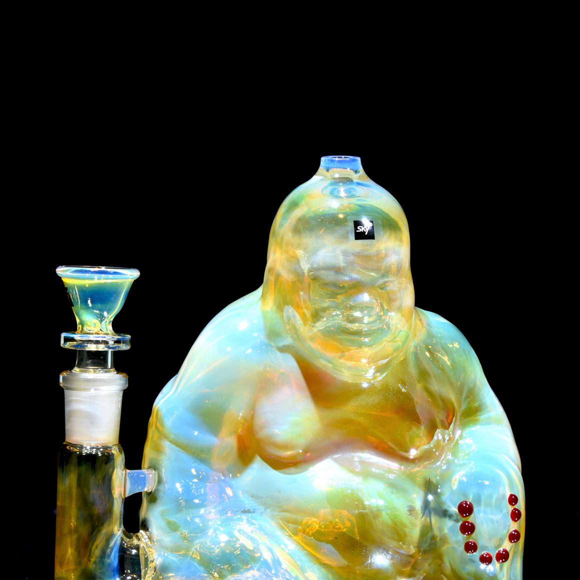 Buddha - Fully-fumed Cast Sculpture Rig w/ High-diffusion Circ Perc - 14mm Female