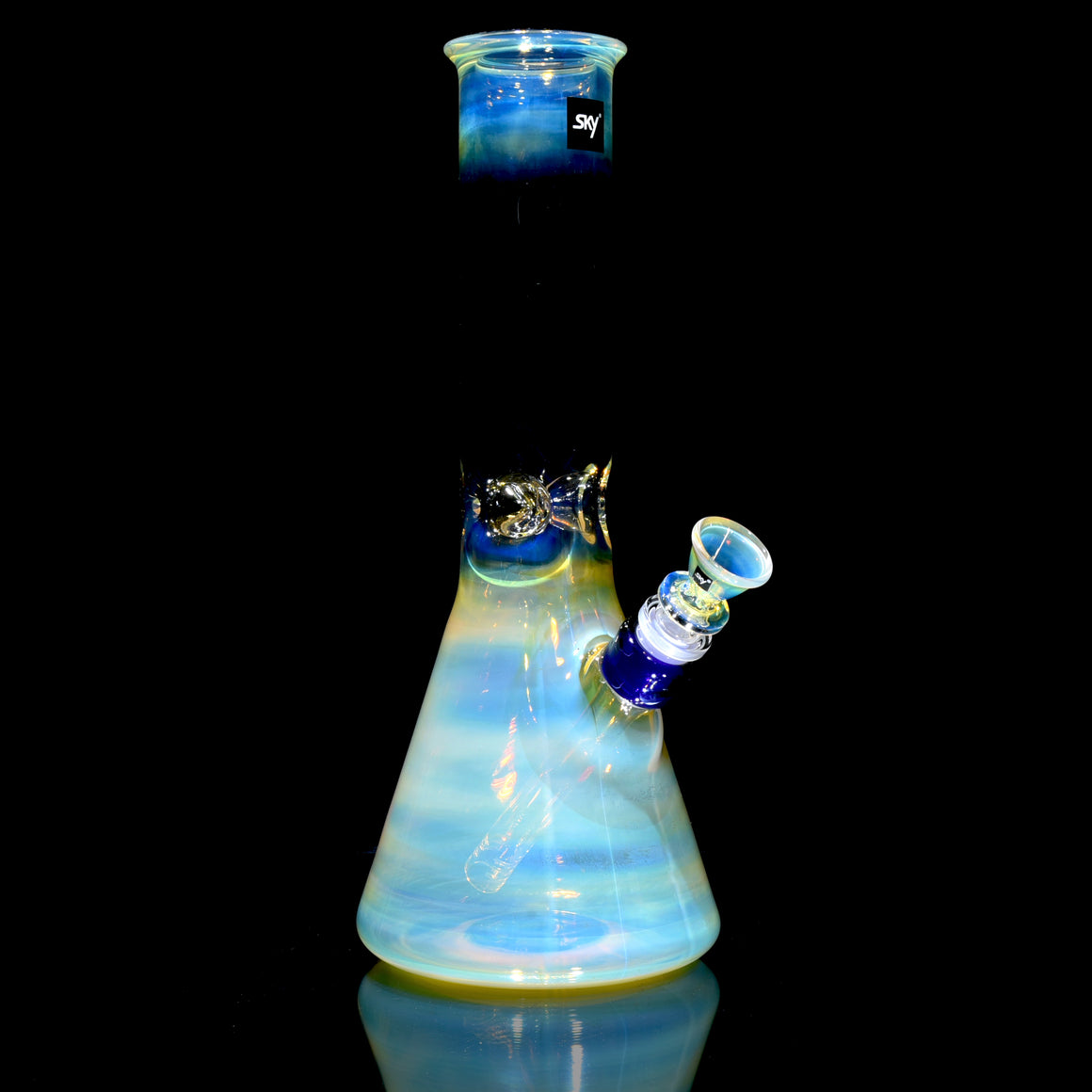 Mars - Fully-fumed Beaker Tube w/ Removable slitted downstem - 14mm Female