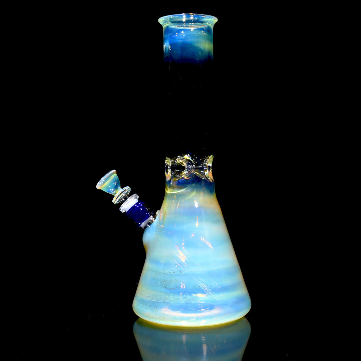 Mars - Fully-fumed Beaker Tube w/ Removable slitted downstem - 14mm Female