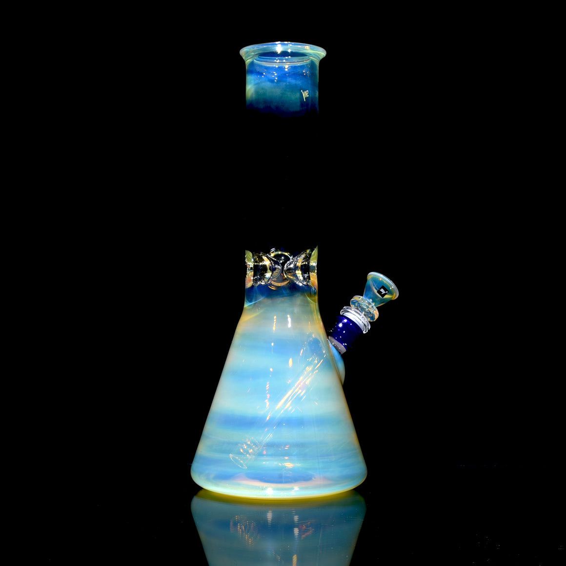 Mars - Fully-fumed Beaker Tube w/ Removable slitted downstem - 14mm Female