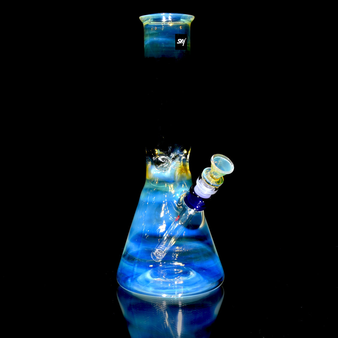 Mars - Fully-fumed Beaker Tube w/ Removable slitted downstem - 14mm Female
