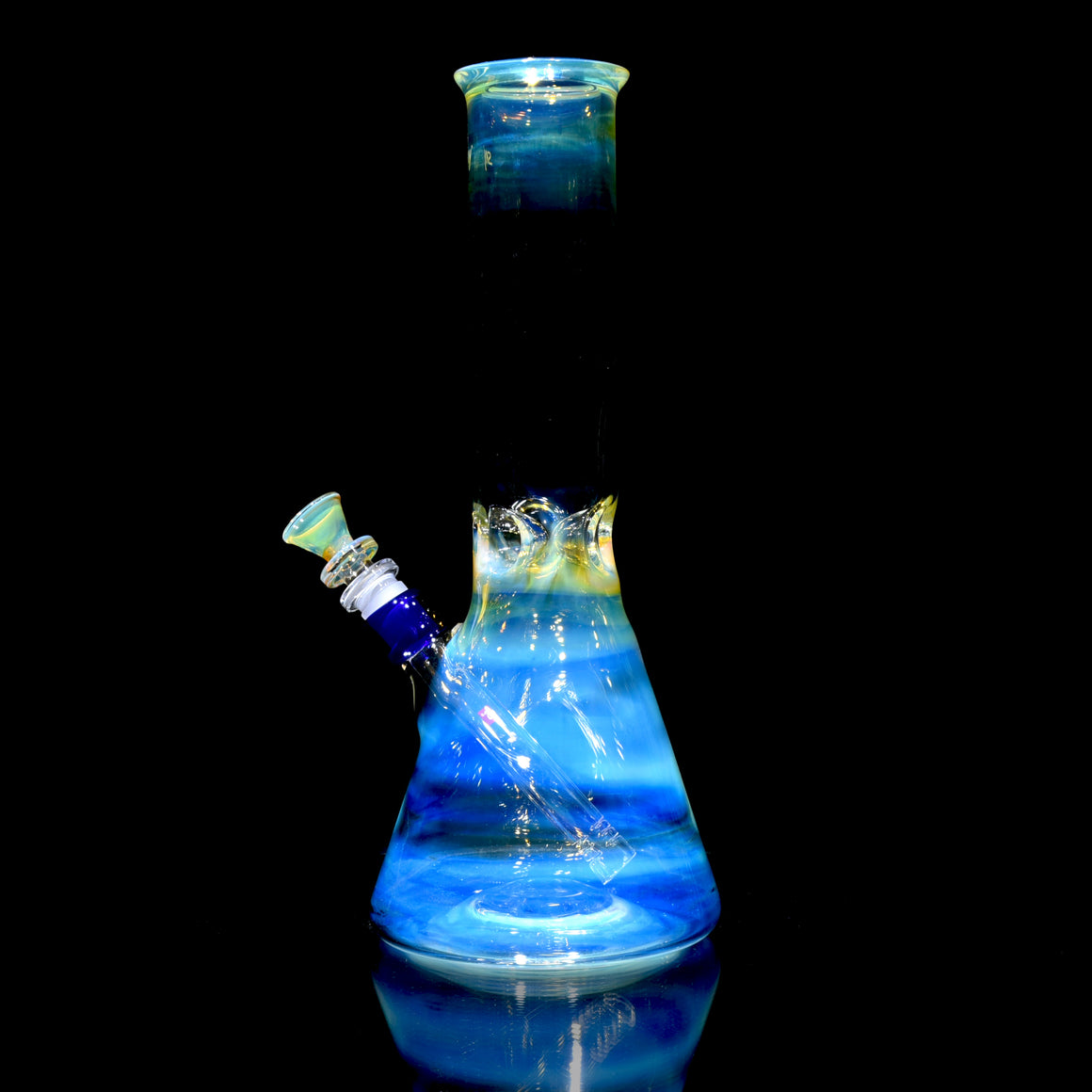 Mars - Fully-fumed Beaker Tube w/ Removable slitted downstem - 14mm Female