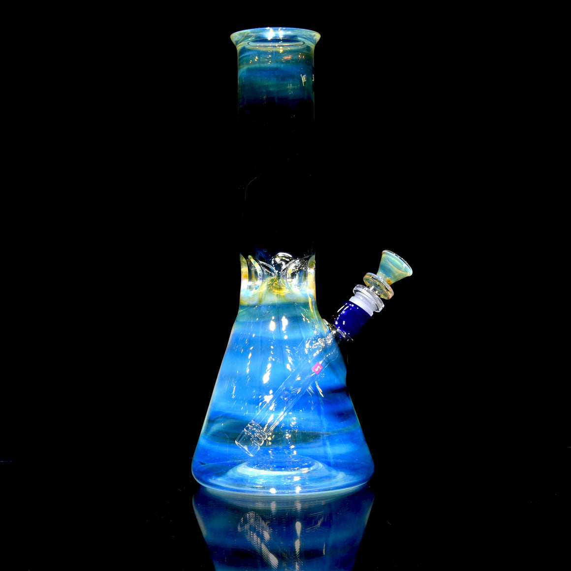 Mars - Fully-fumed Beaker Tube w/ Removable slitted downstem - 14mm Female