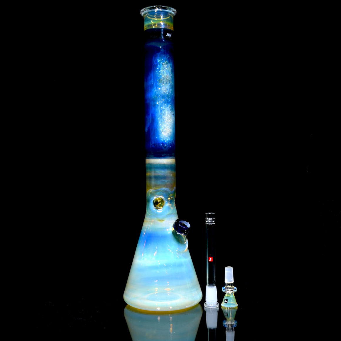 Venus - Fully-fumed Beaker Tube w/ Removable slitted downstem - 14mm Female