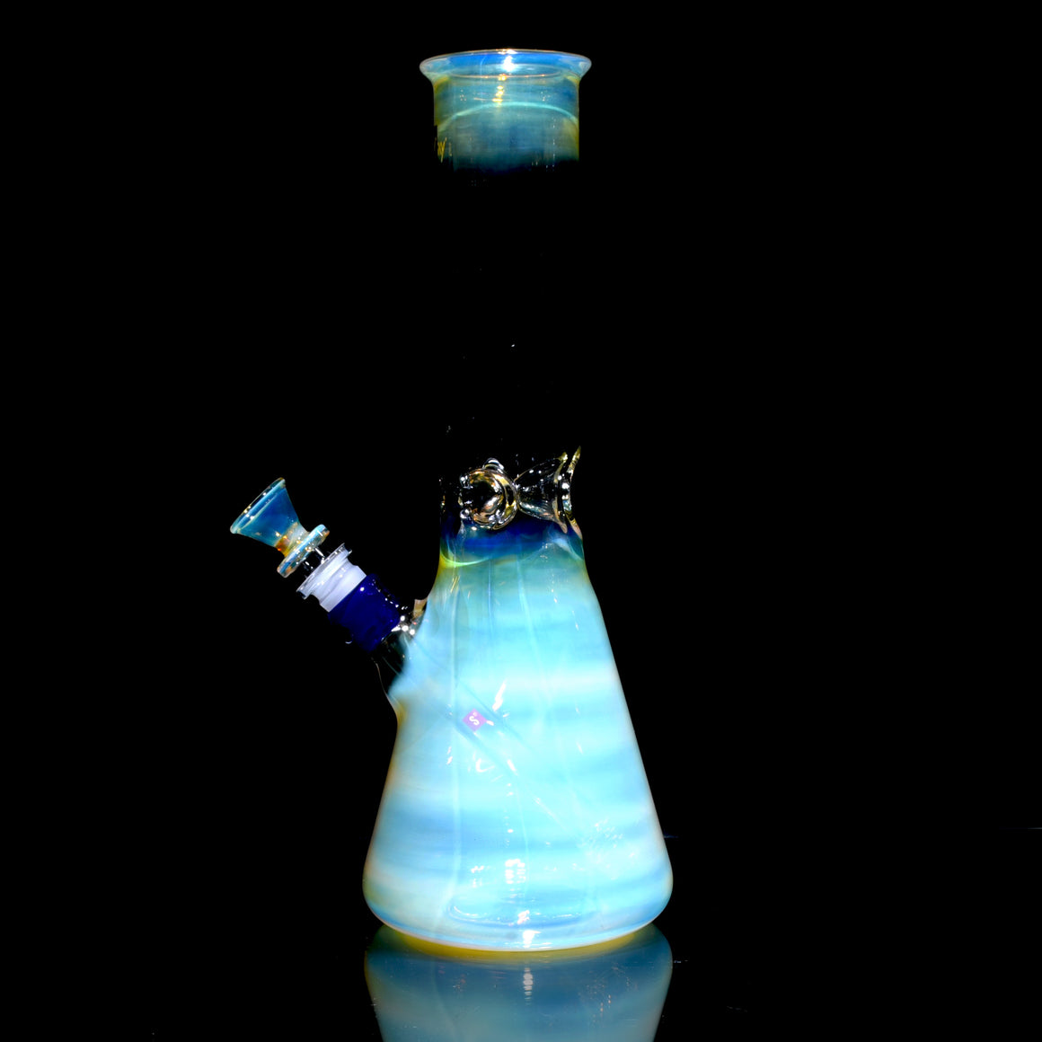 Mars - Fully-fumed Beaker Tube w/ Removable slitted downstem - 14mm Female