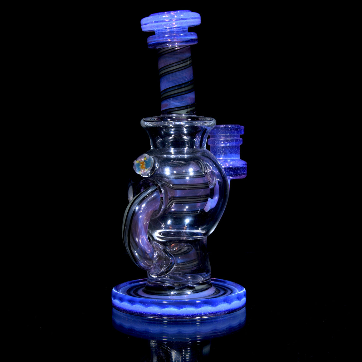Worked Ball Rig - Pink Slyme/Black & White - 14mm Female