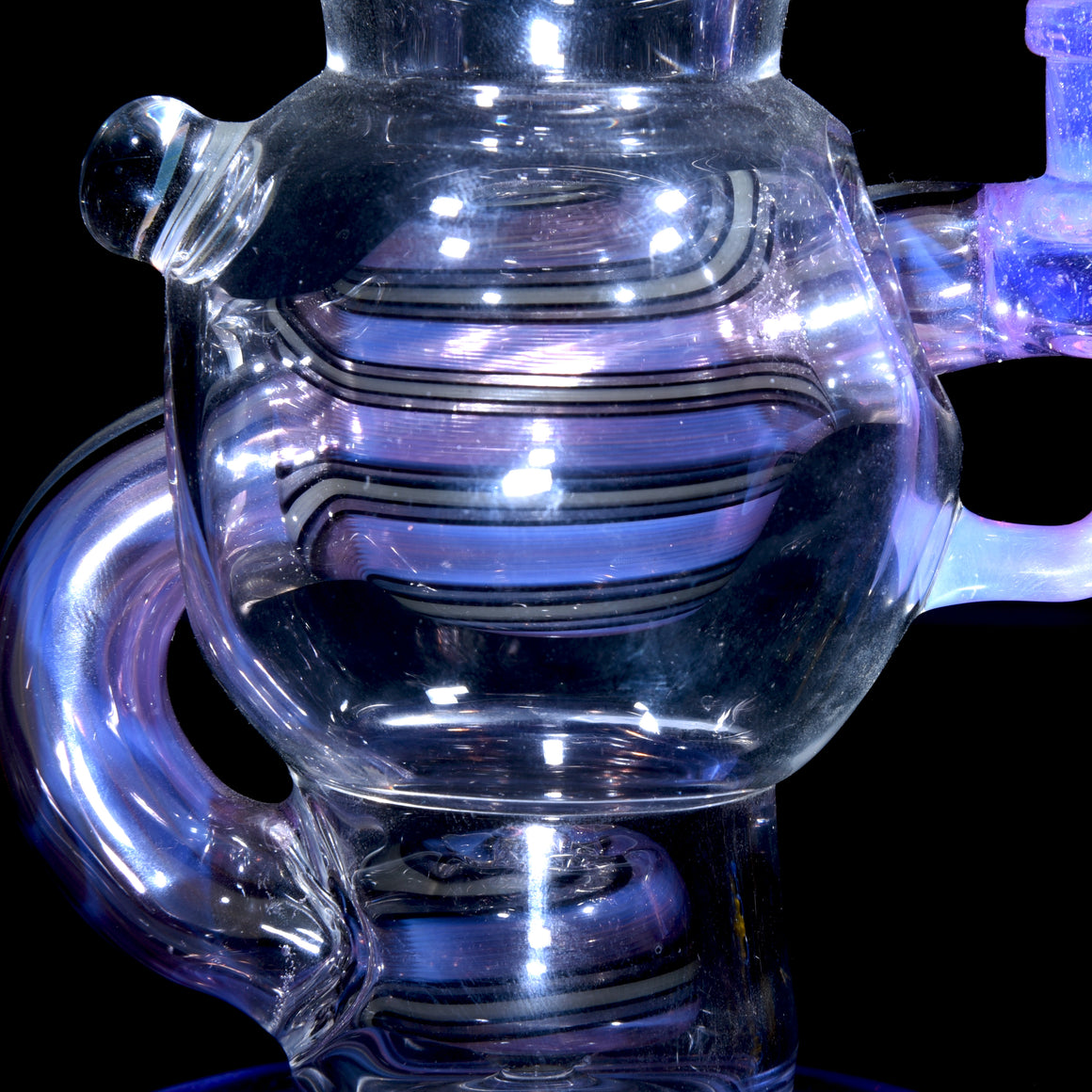Worked Ball Rig - Pink Slyme/Black & White - 14mm Female