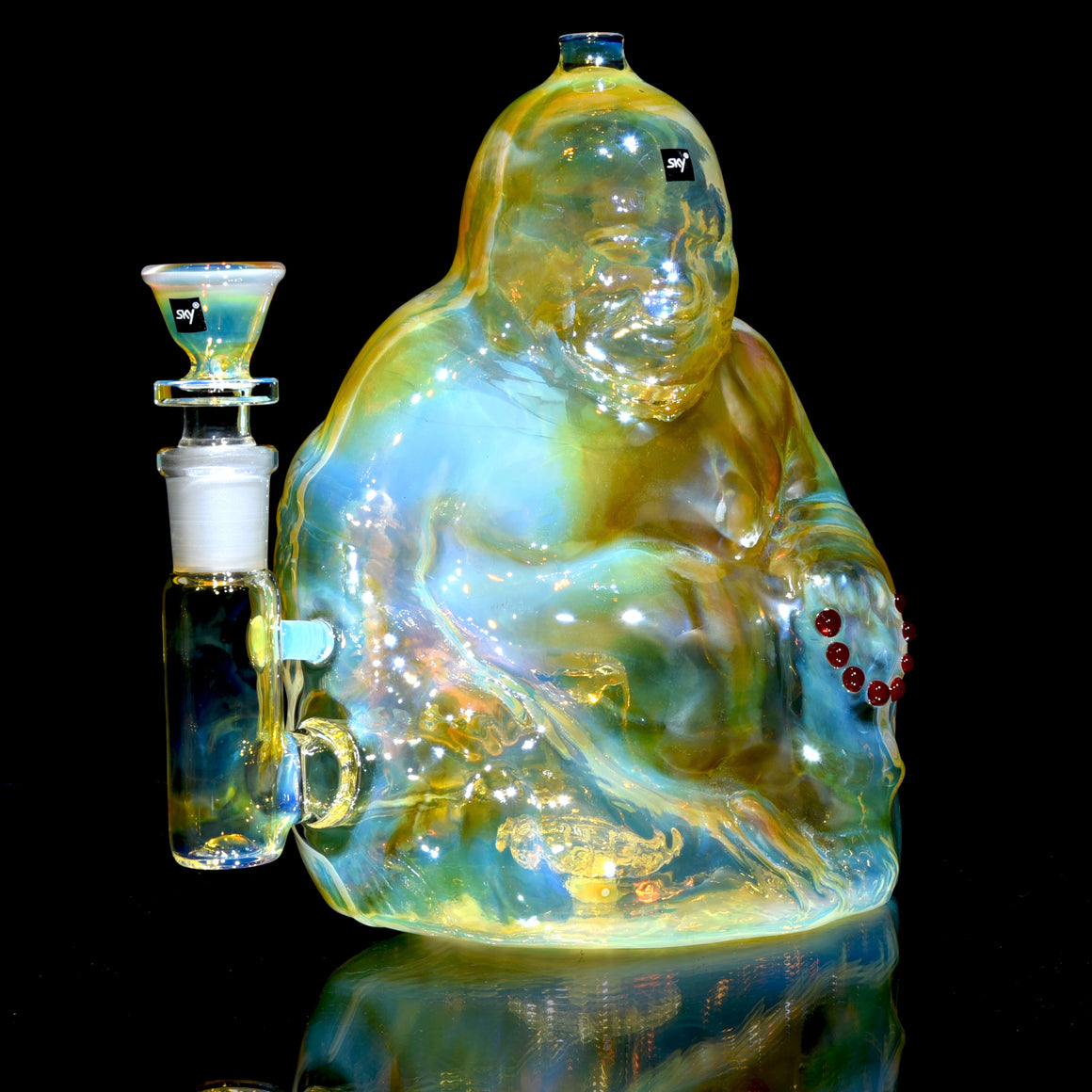 Buddha - Fully-fumed Cast Sculpture Rig w/ High-diffusion Circ Perc - 14mm Female
