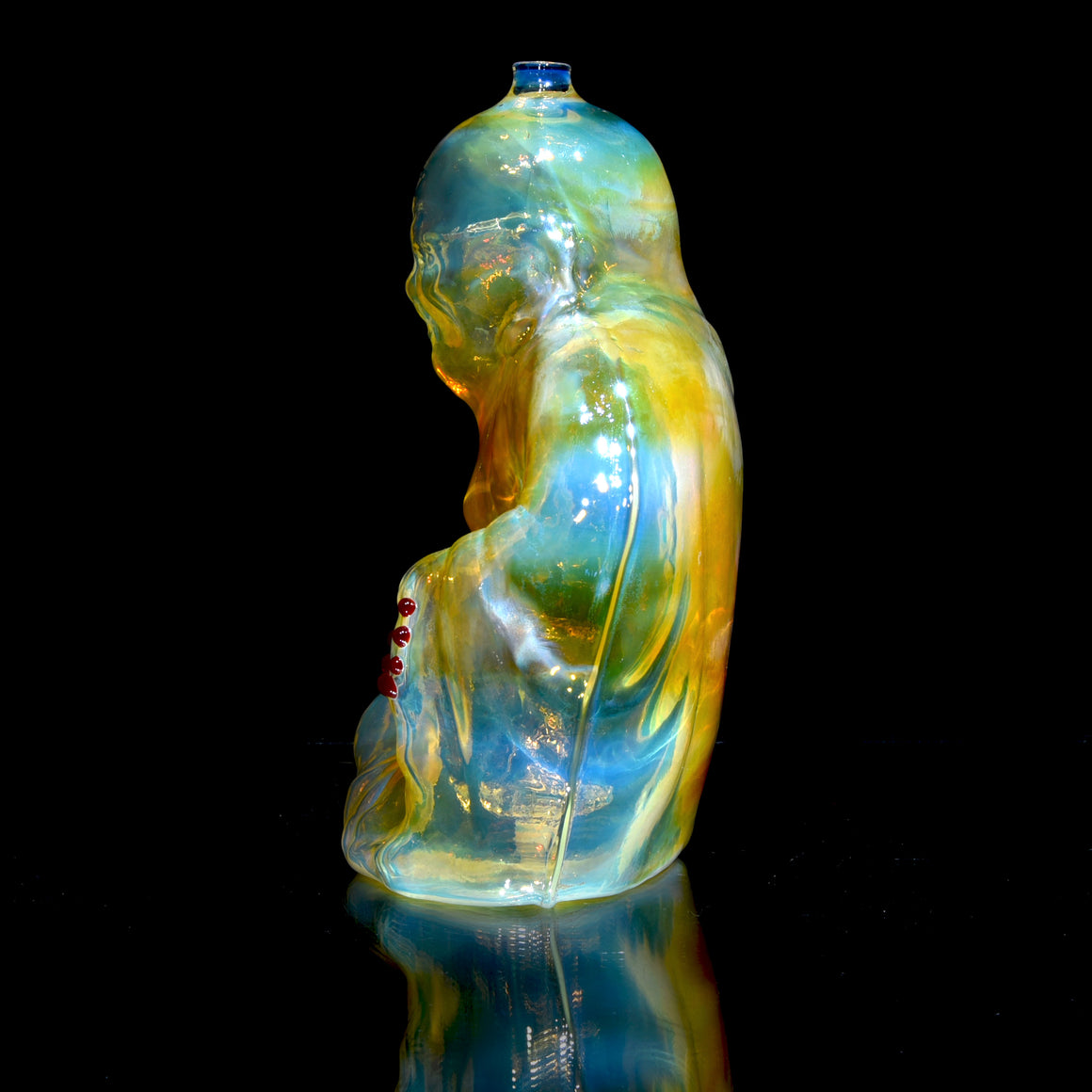 Buddha - Fully-fumed Cast Sculpture Rig w/ High-diffusion Circ Perc - 14mm Female