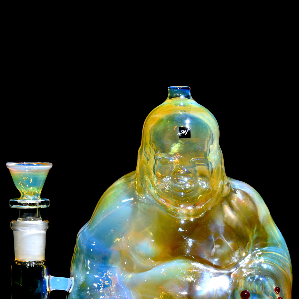 Buddha - Fully-fumed Cast Sculpture Rig w/ High-diffusion Circ Perc - 14mm Female