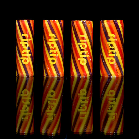 Multicolor Pinstripe RipTip Filter Tips for Blunts, Joints, etc. - That 70's Tip