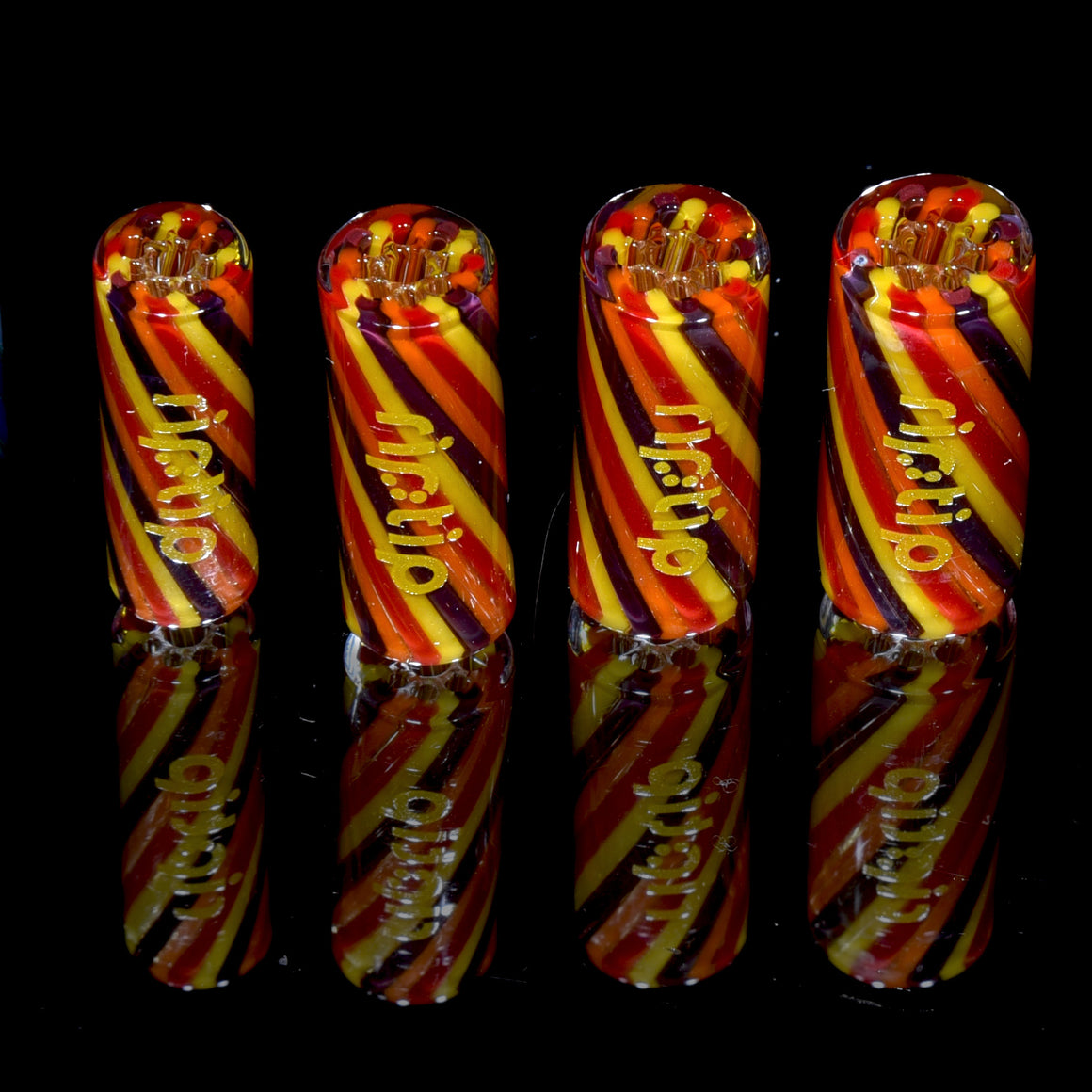 Multicolor Pinstripe RipTip Filter Tips for Blunts, Joints, etc. - That 70's Tip