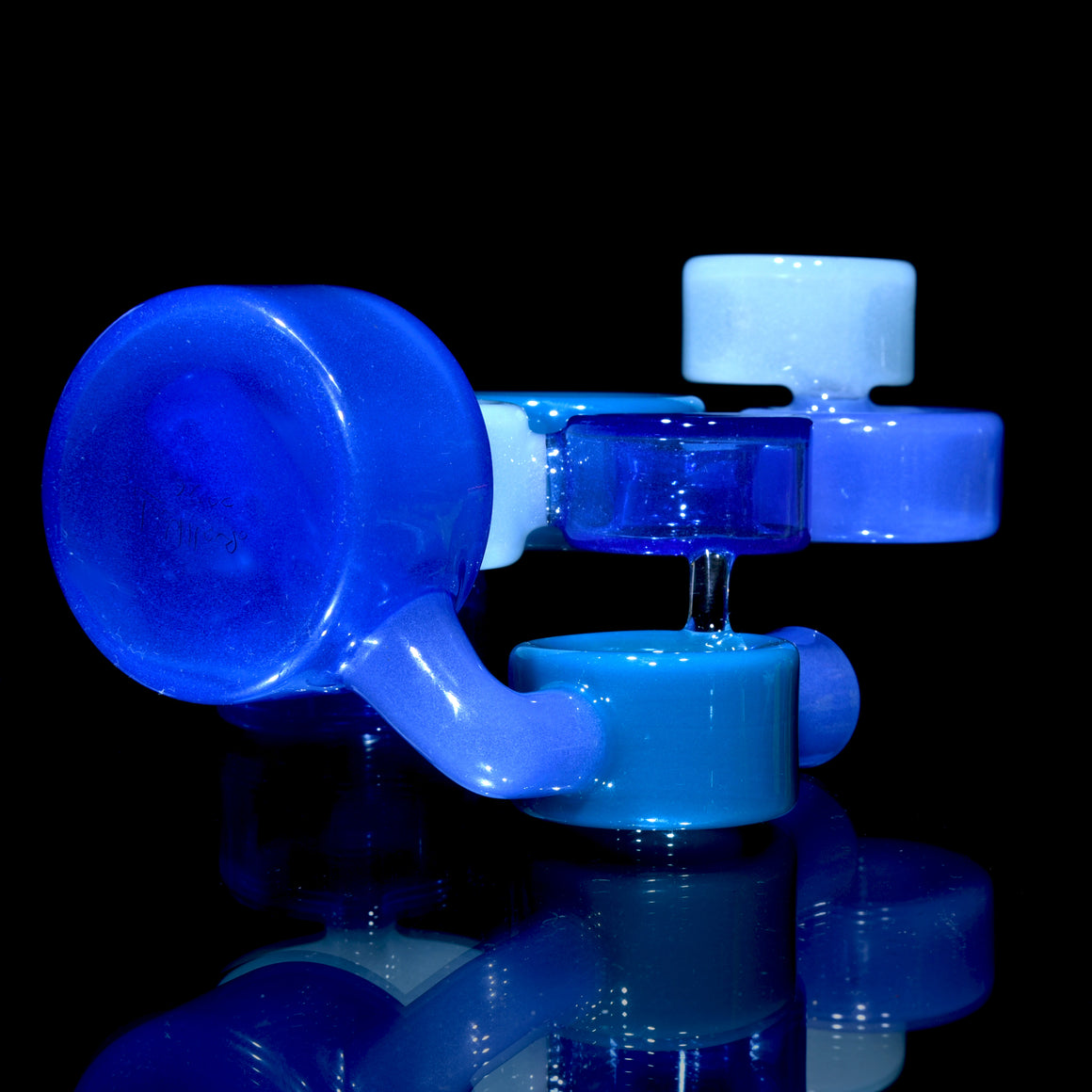 "Time to Make the Donuts" Bluetone Colorform Rig w/ matching caps- 14mm Female