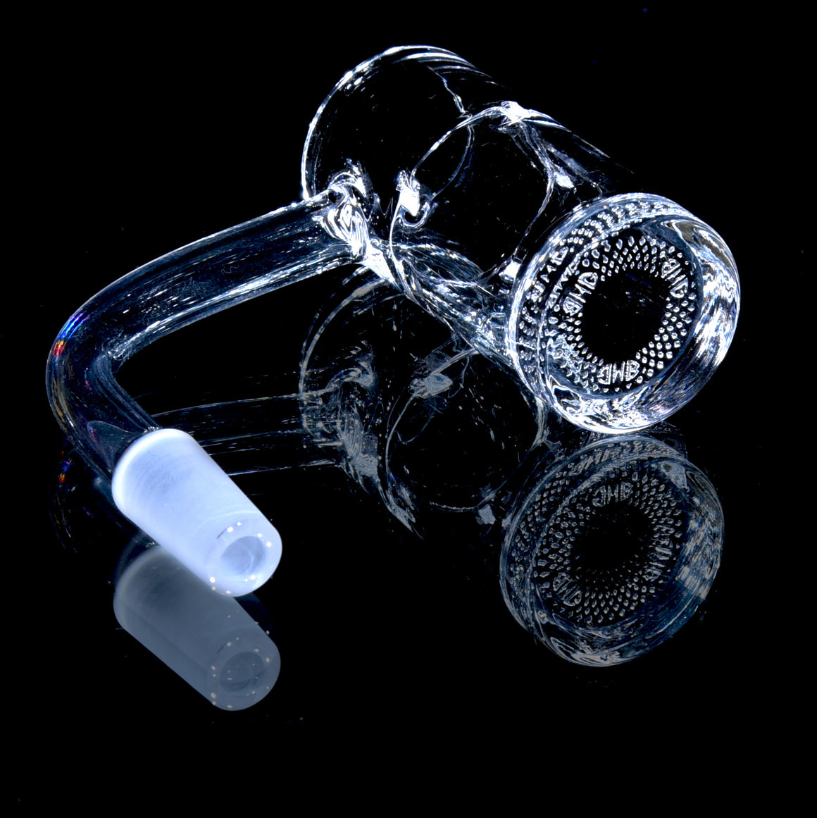 25mm V2 Globstopper Auto-spinning Blender w/ 6mm thick base & Included Banger Flake - 10mm/90° Joint