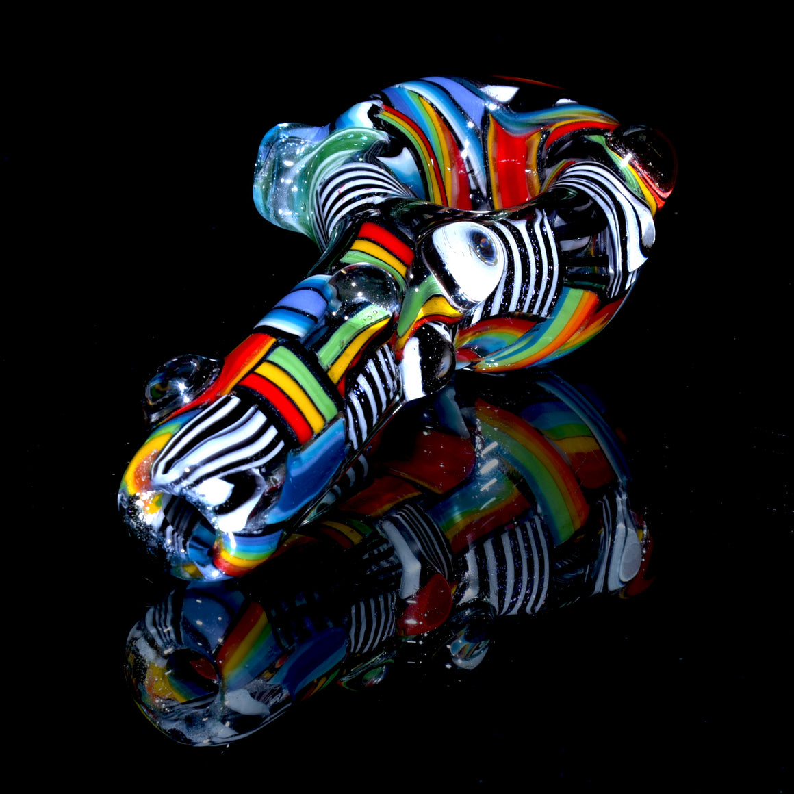Fully-worked Dichroic Staircase & Chipstack Dry Spoon Pipe