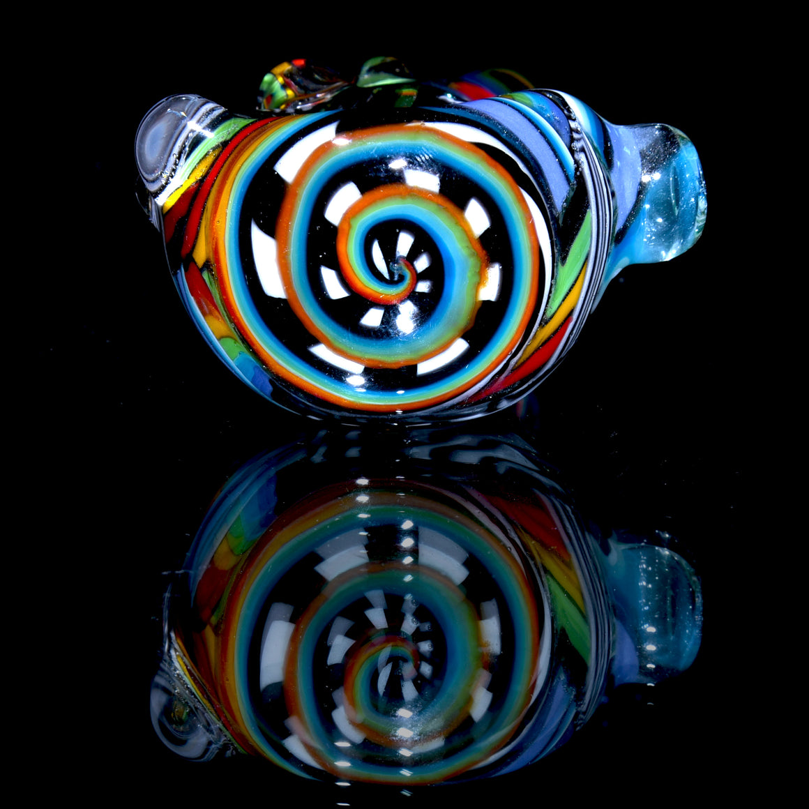 Fully-worked Dichroic Staircase & Chipstack Dry Spoon Pipe