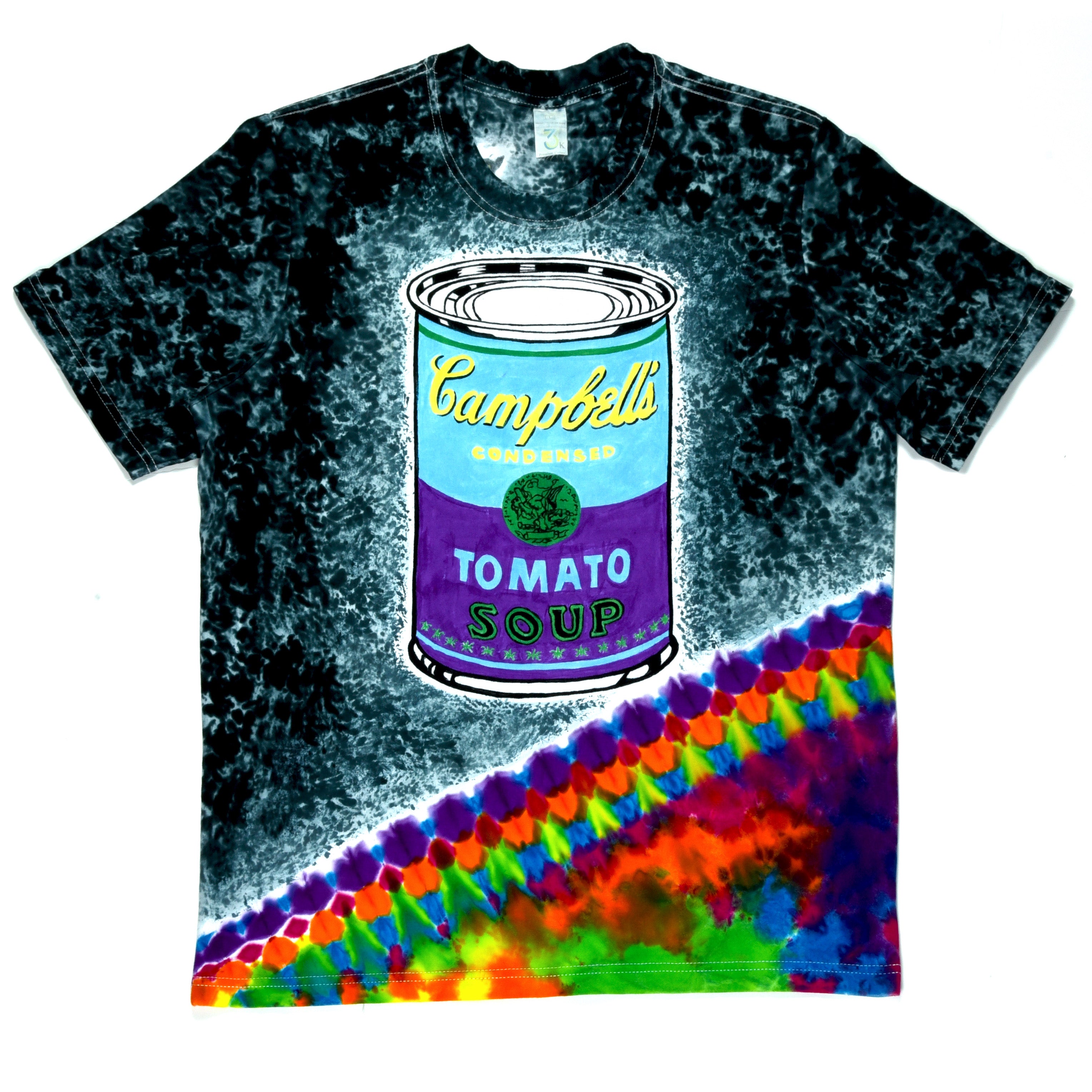 Diego Rambo -Andy Warhol Soup Can & Banana - Timeless Glass Gallery